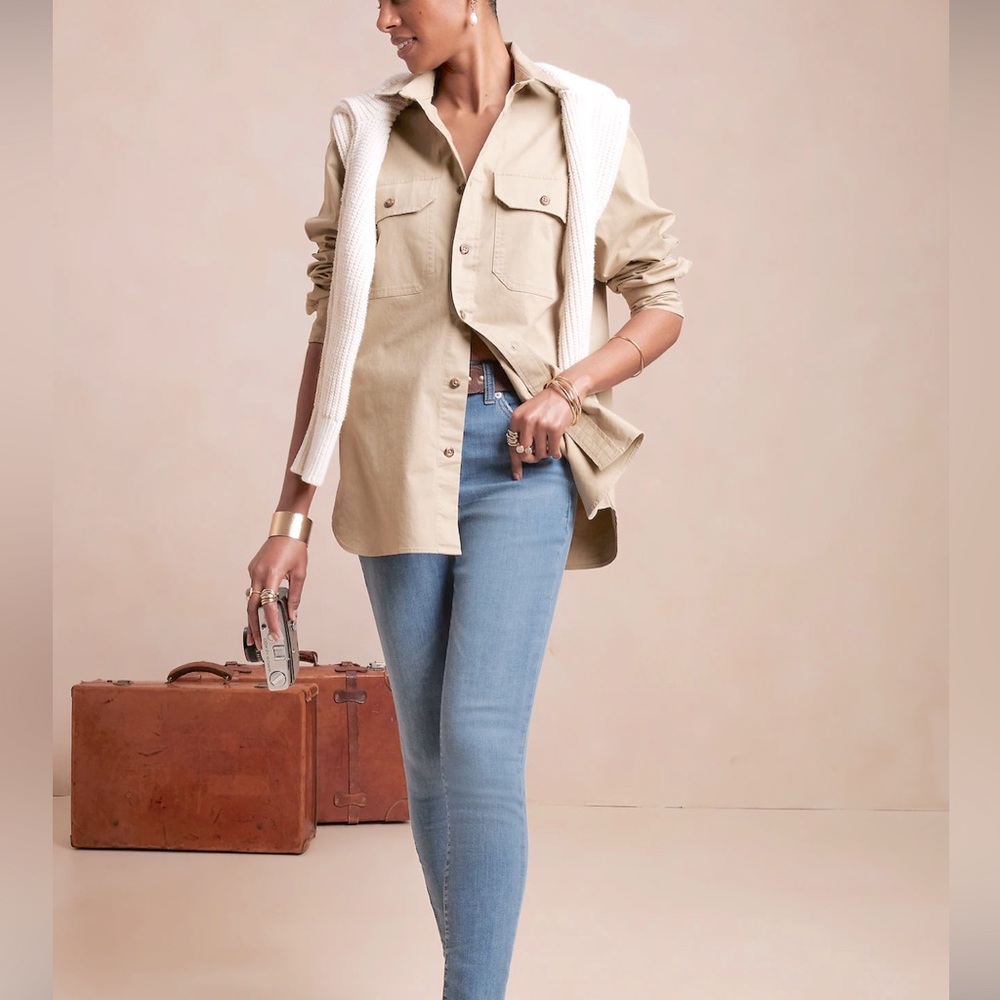 Banana Republic Light Wash Mid Skinny Jeans